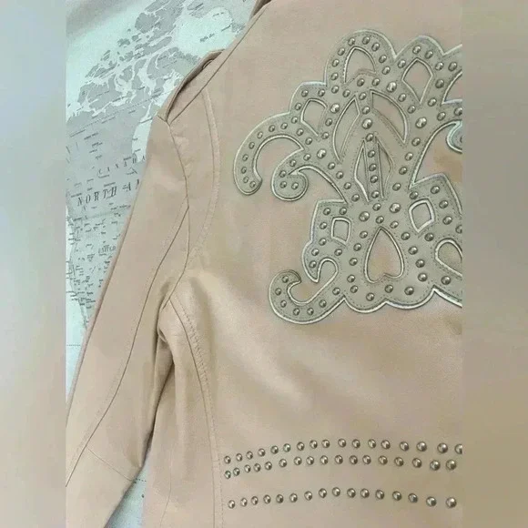 🆕Free People/  DOMA Leather Jacket Size XS - Picture 7 of 11